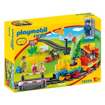 Buy Playmobil 1.2.3 My First Train Set For Children Kids Playset 18 Months 70179 • 37.99£