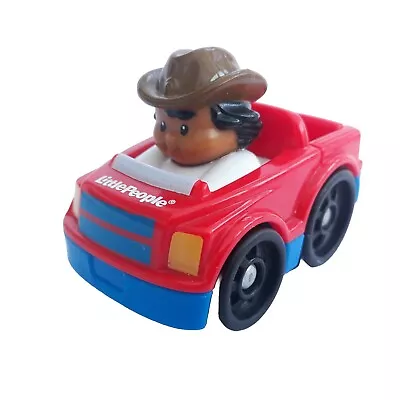 Buy Fisher Price Little People WheeliesTruck Cowboy Red Car Brown Cowboy Hat • 7.99£
