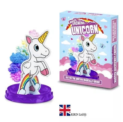 Buy MAGIC GROWING RAINBOW UNICORN Kids Crystal Kit Paper Tree Christmas Gift Toy UK • 6.19£
