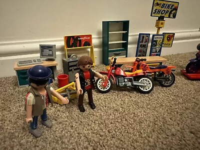 Buy Vintage Playmobil Motorbike Garage • 20£