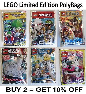 Buy LEGO Limited Edition Foil Polybags / Promo Sets NEW - Ninjago Nexo Wars Batman • 4.49£