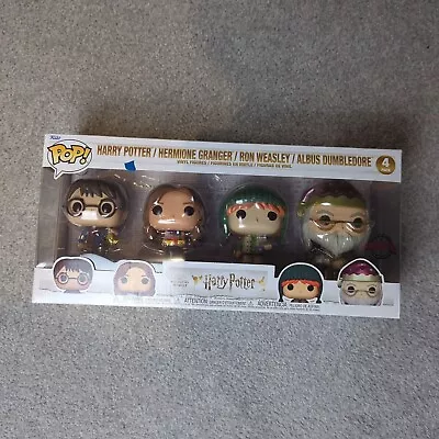 Buy Funko POP Harry Potter 4 Pack-Harry, Hermoine, Ron & Dumbeldore Limited Edition • 21.25£