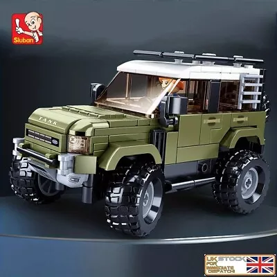 Buy Fits Legos Land Rover Defender Offroad 4x4 Green Assembly Building Blocks Gift • 16.99£