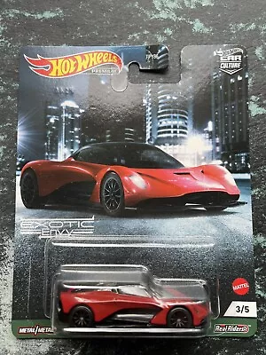 Buy Aston Martin Valhalla Hot Wheels Premium Exotic Envy Red 3/5 Real Riders • 8.99£