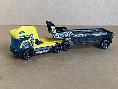 Buy Hot Wheels Chopter Chase Truck And Trailer, 1:64 Scale Die Cast, 2012, Yellow • 5£