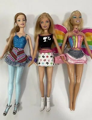 Buy Barbie Ballerina Summer Fashion Fairytopia Elina 3 Dolls • 29.29£