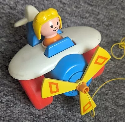 Buy Fisher-Price 1980 Early Aeroplane Pull Along Toy  • 8£