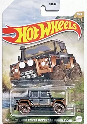 Buy Hot Wheels 2022 Off-Road Mudders 15 Land Rover Defender Double Cab NEW SEALED • 9.99£