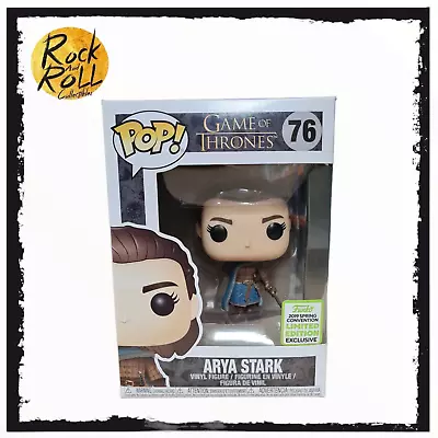 Buy Game Of Thrones - Arya Stark Funko Pop! #76 2019 Spring Convention Shared Sticke • 29.99£