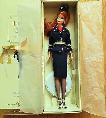 Buy 2006 Barbie Silkstone - The Stewardess - Gold Label - J4256 • 394.70£