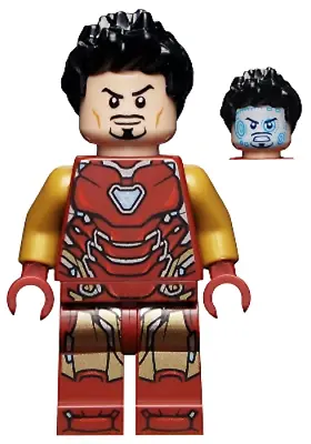 Buy LEGO Marvel Minifigure Sh731 Iron Man - Mark 85 Armor, Hair (NO Helmet) (76192) • 11.99£