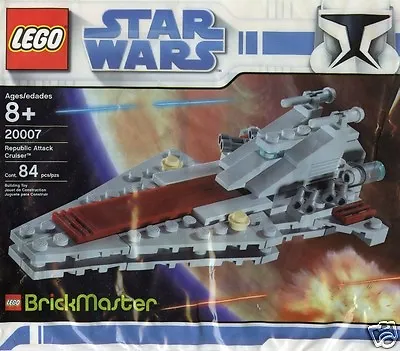 Buy LEGO Star Wars Brickmaster 20007 Republic Attack Cruiser Venator Class 84-Piece • 67.59£