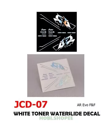 Buy JCD-07 CHROME White Toner Waterslide Decals AR EVO F&F 1:64 Hot Wheel • 3.82£