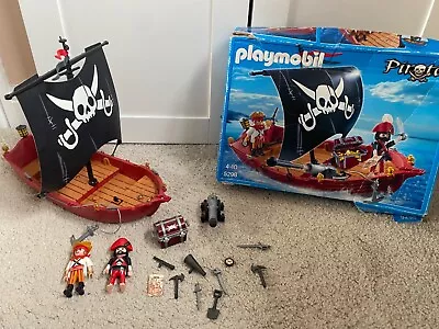 Buy Playmobil 5298 Skull & Crossbones Corsair Pirate Ship Treasure Chest Map Figures • 10£