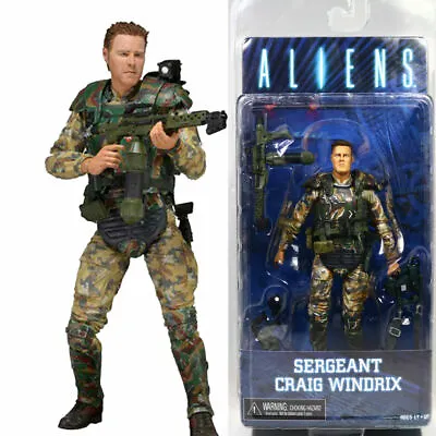Buy NECA Alien Sergeant Craig Windrix Marine 7  Action Figure Aliens Movie Series 2 • 22.99£