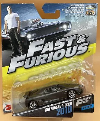 Buy Mattel Fast And Furious 2010 Koenigsegg CCXR Long Card 17/32 Fast Five New 2017 • 79.99£