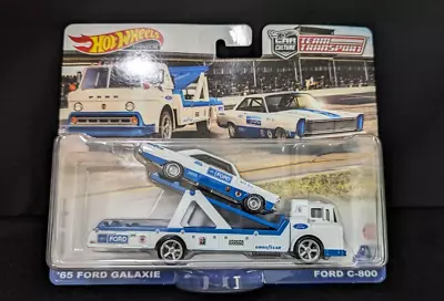 Buy Hot Wheels Premium Team '65 Ford Galaxie And Ford C-800. 2022 Number 38. • 21.99£