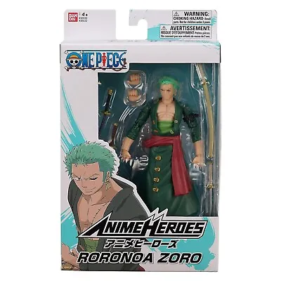 Buy One Piece Roronoa Zoro 6.5  Action Figure - Anime Heroes - Bandai - New & Sealed • 22.49£