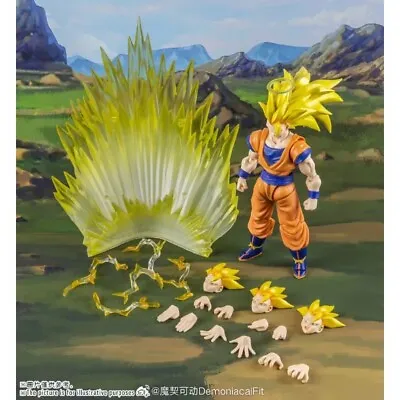 Buy S.H.Figuarts Demoniacal Fit Super Saiyan 3 Goku: Golden Storm Collection Gift UK • 60.01£