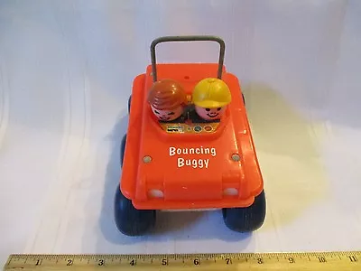 Buy Vintage Fisher Price Little People Bouncing Buggy 1973 Pull Toy Rough Whip Ride • 5.72£