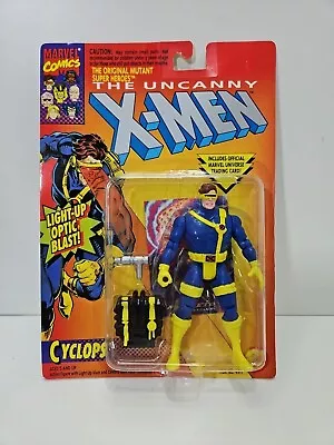 Buy Toy Biz 1993  Marvel Comics X Men Uncanny  Cyclops Figure Sealed Card  • 49.99£