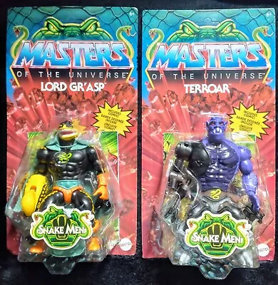 Buy Mattel Masters Of The Universe Origins TERROAR & LORD GR'ASP Unpunched  MoC New • 72.99£