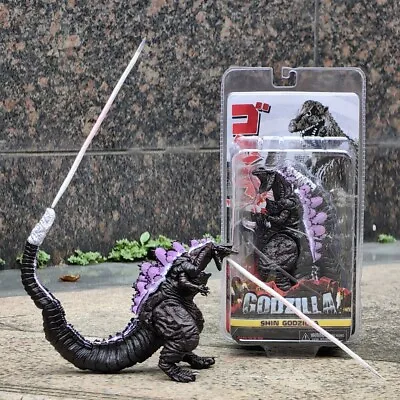 Buy NECA Atomic Blast Shin Godzilla 2016 Movie 6  Action Figure 12  Head Tail Purple • 28.24£