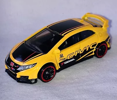 Buy Hot Wheels Honda Civic Type ‘r’ ‘16 Yellow Black 2022 Jdm Anniversary Car Loose • 6.90£