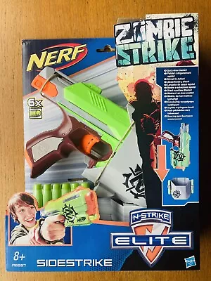 Buy NERF Gun Zombie Strike N-Strike Elite Sidestrike Quick Draw Blaster BNIB • 17.99£