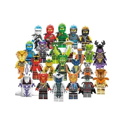 Buy Set Of 24 Pcs Ninjago Mini Figures Kai Jay Sensei Wu Master Building Blocks Toys • 12.09£