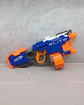 Buy Nerf Hyper Fire Elite Motorised Fire Power With 25 Dart Drum Good Condition • 14.99£