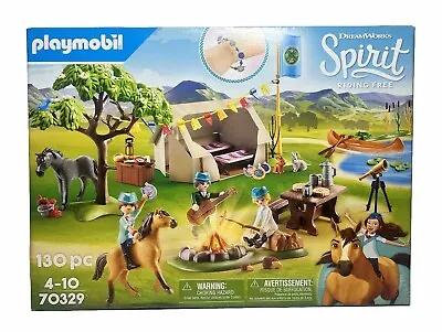 Buy PLAYMOBIL DreamWorks Spirit (70329) Summer Campground Toy -NEW • 26£