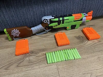 Buy Nerf Zombie Strike Slingfire Toy Dart Gun With Magazines & Darts | VGC • 24.97£