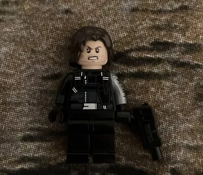 Buy LEGO Winter Soldier Minifigure Marvel Captain America Civil War 76047 Sh257 • 2£
