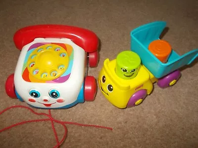 Buy FISHER PRICE Pull Along Telephone & Push Along Lorry • 0.99£