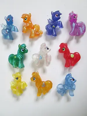 Buy My Little Pony  G4 Mini Figures/Cake Toppers - Glitter/Transparent/Pearlescent • 14.99£