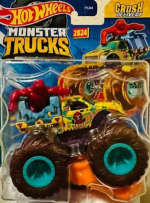 Buy Hot Wheels Monster Trucks - Crush Delivery Gorilla  *New For 2024 - 1:64 Scale • 13.99£