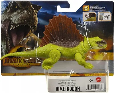 Buy Jurassic World Dominion Dimetrodon Dinosaur Ferocious Mattel Figure Pack • 21.54£