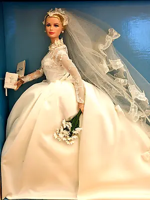 Buy Discount Price! Nrfb Grace Kelly The Bride Barbie Silkstone Gold Label Mattel • 513.89£
