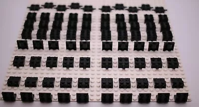 Buy 80 Pcs Lego Black Modified Plates 90° Angle Brackets, Wheel Pins & Axles  2x2 • 7.99£