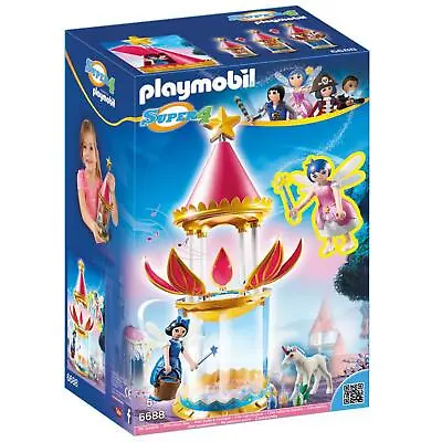 Buy Playmobil Fairy Unicorn Super 4 Musical Flower Tower With Twinkle 6688 New • 21.99£