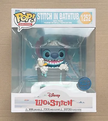 Buy Funko Pop Disney Lilo & Stitch Stitch In Bathtub #1252 (Box Damage) + Protector • 39.99£