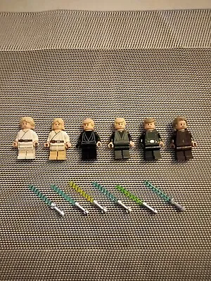 Buy Star Wars Lego Minifigures Bundle Luke Skywalker 6 Figures 6 Light Sabers Joblot • 35£