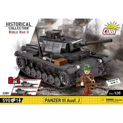 Buy Cobi 2289 1:35 World War II Panzer III Ausf. J Military Construction Kit 590 Pcs • 44.95£