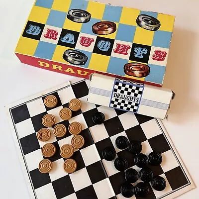 Buy Vintage Draughts Board Game Complete • 8.99£