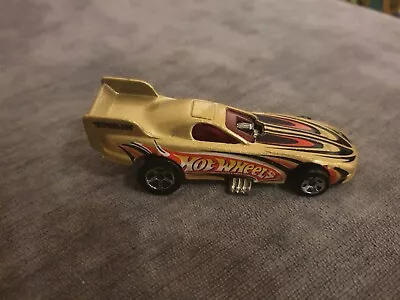 Buy Gold Hot Wheels Drag Racing Car. Mattel Malaysia 1977 Flip Up Lid - Vintage • 2.99£