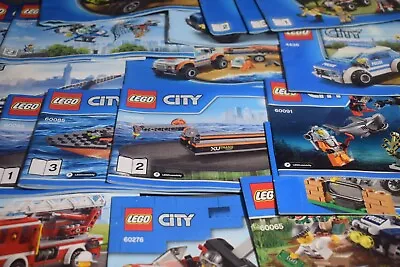 Buy Lego Instruction Manuals From Lego City Sets • 2.99£