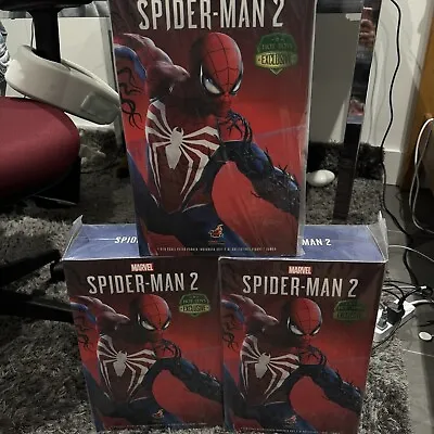 Buy UK HotToys Exclusive VGM54 Spider Man Game Marvel Spider Man Advanced Suit 2.0 • 599£