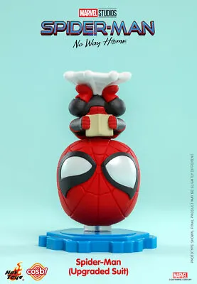 Buy Spider-Man: No Way Home Cosbi Mini Figure Spider-Man (Upgraded Suit) 8cm • 22.72£