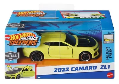 Buy Hot Wheels 2022 Camaro ZL1 Pull Back Speeder 1:43 Scale Vehicle • 12.99£
